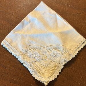 Chic Lace-Edged Handkerchief
